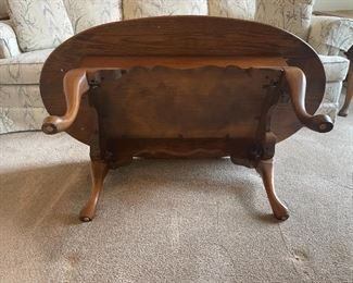 Oval Oak Coffee Table:46"W 28"D 17.5" H,   $100.00                                                                                                                (2) Oak End Tables with drawers,26.75"D 22"W 22.75"H,    $125.00 pair                                                                                                    Oak Sofa Table. Sofa: 54"L 16.25"D 27.75" H   $125.00        $295.00 for set 4 tables.