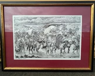 Trail of Tears etching $175.00