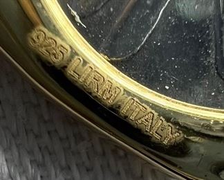 Italian 2 Lire Sterling Silver earrings