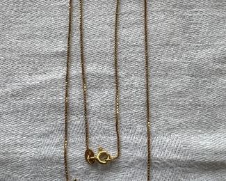 18K Gold with Arabic Name Necklace