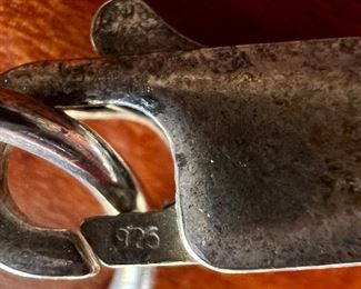 Sterling Silver ringed necklace