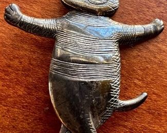 Edward Gorey Sterling Silver Cat Pin