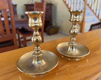 Baldwin brass candle holders