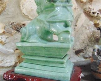 Oriental carved stone