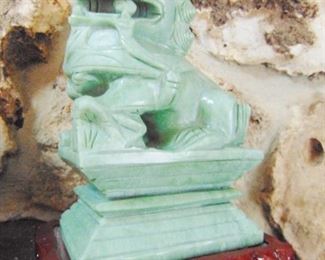 Oriental carved stone