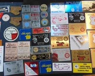 Nice racing memorabilia 1960's and 70's