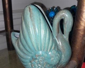 Vintage Swan Pottery Planter