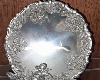 Vintage Silver Plated Dish & Stand