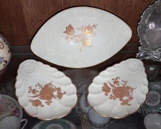 Vintage "Limoges" Stamped Clamshell Dishes