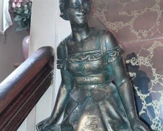 Oversized Bronze Colored Figurine