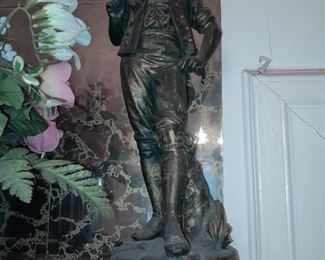 Oversized Bronze Colored Figurine