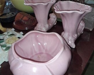 Vintage Pink Pottery Pieces