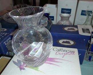 Caithness Crystal Art Glass Vase W/ Original Box