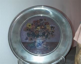 Painted Siler Plated Plate