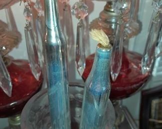 Antique Glass Taper Candles