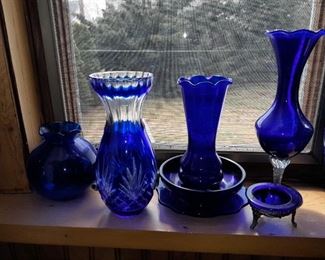 BEAUTIFUL Cobalt Blue Glassware & Crystal