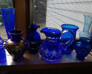 BEAUTIFUL Cobalt Blue Glassware & Crystal