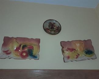 Chalkware Wall Plaques