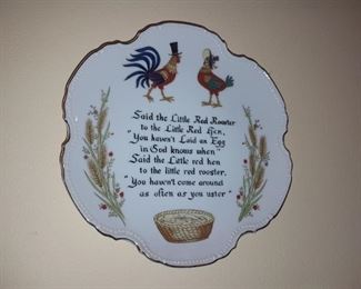 Vintage Rooster Plate