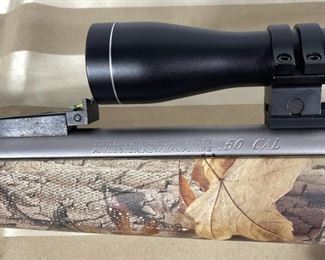 3. Thompson/Center 50 caliber muzzle loader with scope