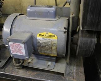 Detail on the Baldor Industrial Belt Sander