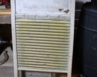 Antique brass washboard front image