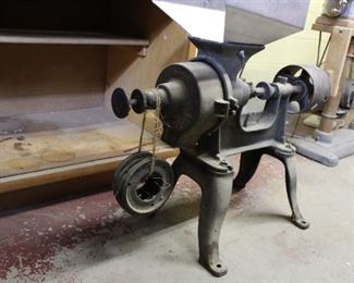 Antique Industrial Grinder for use with a belt drive system