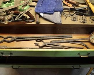Old Wood Planes, Calipers, and Black Smith Tools (We have more black smith tools!)