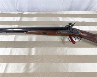 18. Davide Pedersoli Side by Side, 12 gauge muzzle loader, hammers, choke cylinder/mod