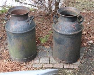 Milk cans used at planters