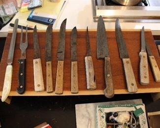 Antique butcher knives