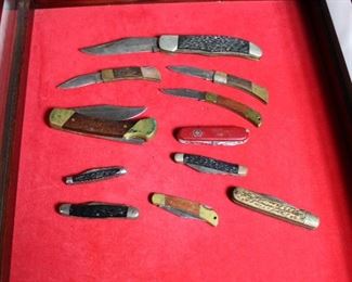 Several old pocket knives