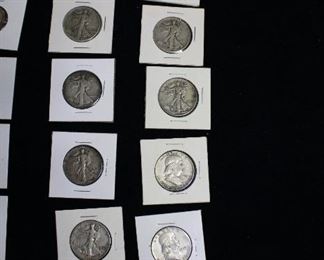 Silver half dollars