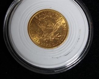 1887 S $5.00 Gold Piece