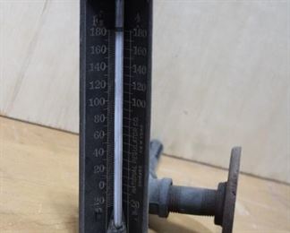 Antique Industrial National Regulator Co. Thermometer