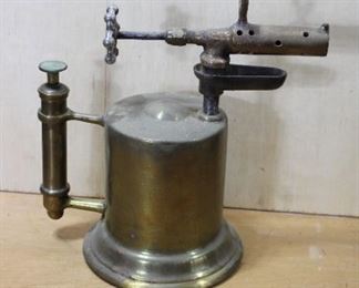 Antique Solid Brass Blow Torch