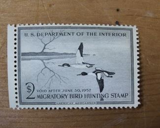 1956/1957 U.S. Department of the Interior Migratory Bird Hunting Stamp