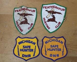 Feather & Fur Hunting Club and Michigan Safe Hunter DNR patches