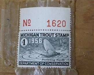 1956 Michigan Trout Stamp