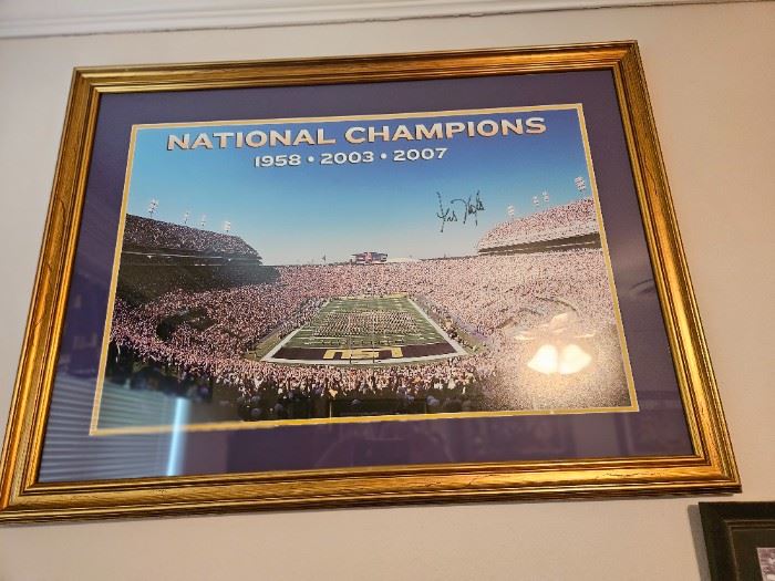 LSU framed print