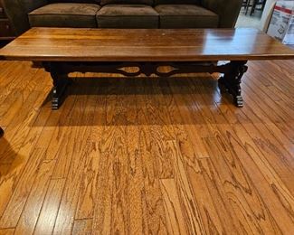 Trestle coffee table 6ft x 2ft