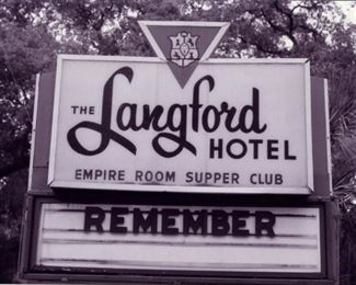 Artifacts from the Langford hotel