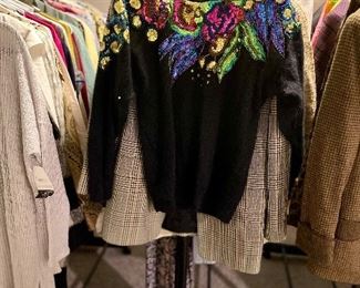 Vintage silk and angora rabbit hair sweater