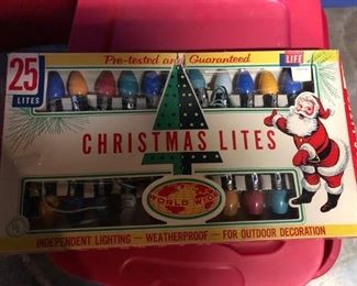 VINTAGE XMAS LIGHTS