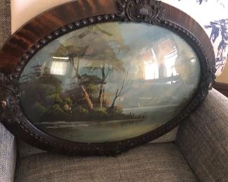 OVAL FRAMED ARTWORK