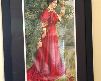 BUDWEISER FRAMED LADY