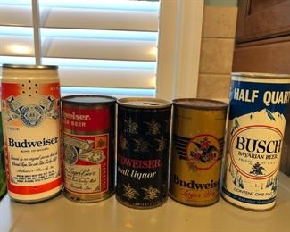 SELECTION OF BEER CANS