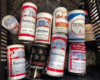 SELECTION OF BEER CANS
