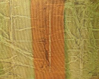 405	Stanley Lindwasser Acrylic on Canvas Abstract	Stanley Lindwasser (American, Beacon, New York, 1947-2020). Acrylic on canvas, abstract. Signed and dated 2017 lower right. 24" x 36".
