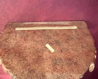 #3) - $50 - Pair of gold sconce wall shelves	12x10x15		